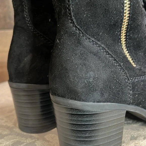 Rieker Ankle Suede Black Boots Size 36 EU (US 5.5-6) - Picture 5 of 8